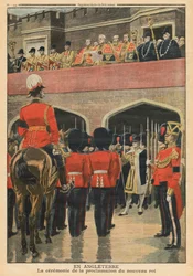 England, Proclamation of the New King George V, illustration from 